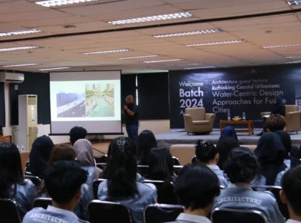 Architecture Program, President University, Holds Public Lecture with Bindi Raditya Purnama on Water-Centric Urban Design
